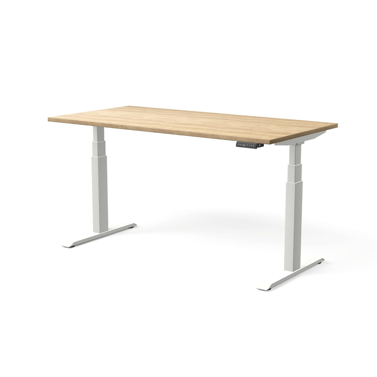 Elektriliselt reguleeritava kõrgusega laud MOVE PRO II – Ameerika tamm / Valge / 160 x 80