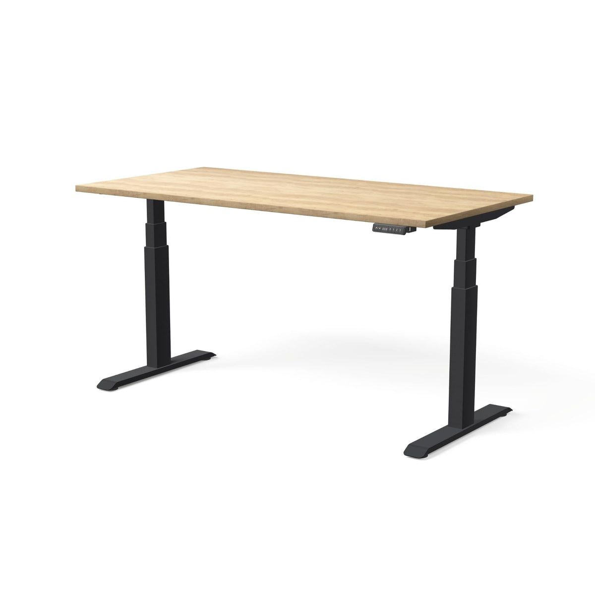 Elektriliselt reguleeritava kõrgusega laud MOVE PRO II – Ameerika tamm / Must / 160 x 80