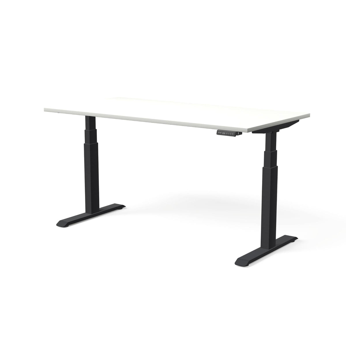 Elektriliselt reguleeritava kõrgusega laud MOVE PRO II – Valge / Must / 160 x 80