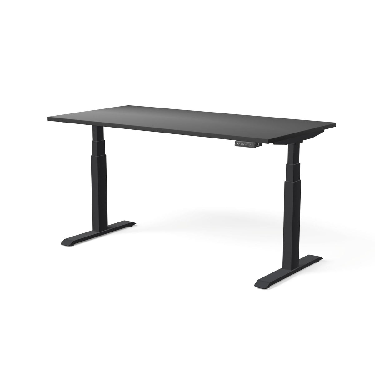 Elektriliselt reguleeritava kõrgusega laud MOVE PRO II – Must / Must / 160 x 80