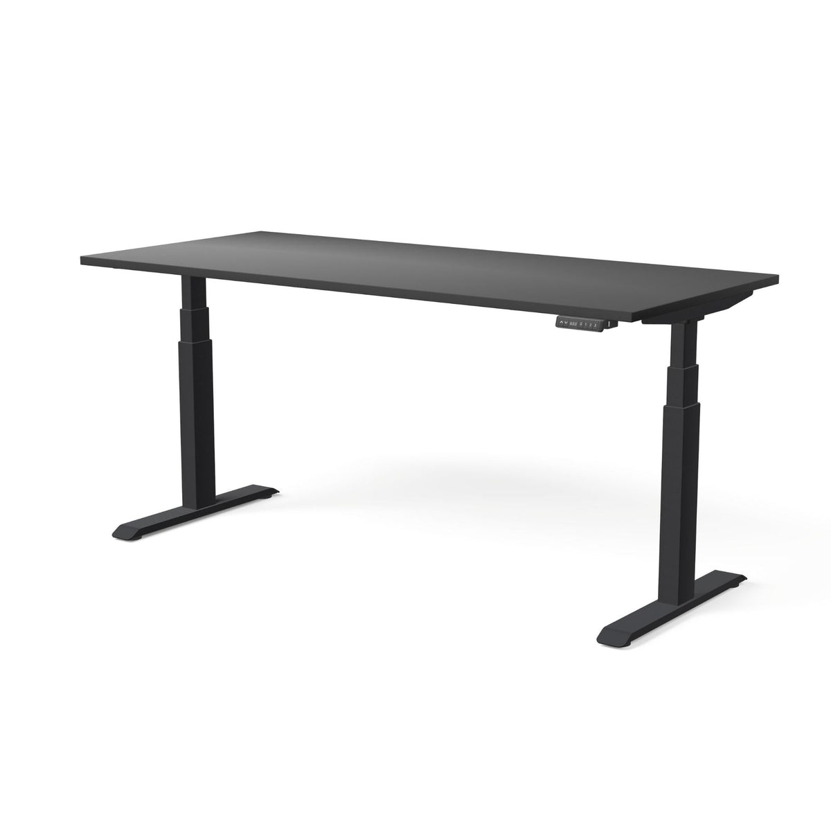 Elektriliselt reguleeritava kõrgusega laud MOVE PRO II – Must / Must / 180 x 80