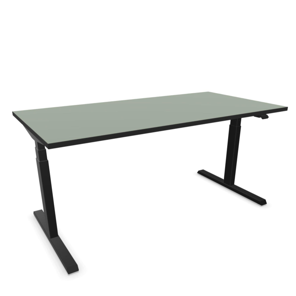 Elektriliselt reguleeritava kõrgusega laud NUWO DESIGN 1 – 160 x 80 / Oliivroheline