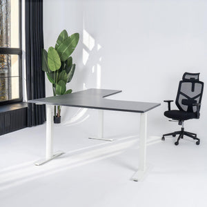 Elektriliselt reguleeritava kõrgusega L-kujuline laud Prestige Line 200 cm x 200 cm