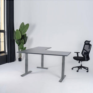 Elektriliselt reguleeritava kõrgusega L-kujuline laud Prestige Line 200 cm x 200 cm