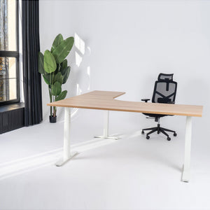 Elektriliselt reguleeritava kõrgusega L-kujuline laud Prestige Line 200 cm x 200 cm