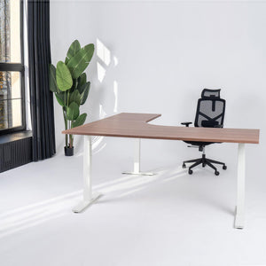Elektriliselt reguleeritava kõrgusega L-kujuline laud Prestige Line 200 cm x 200 cm