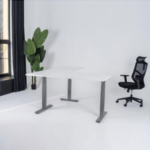 Elektriliselt reguleeritava kõrgusega L-kujuline laud Prestige Line 200 cm x 200 cm