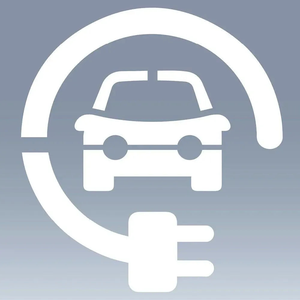 Elektriauto laadimiskoha märgistuskomplekt Beaverswood 600 x 600 mm šabloon ja 2 purki valget värvi