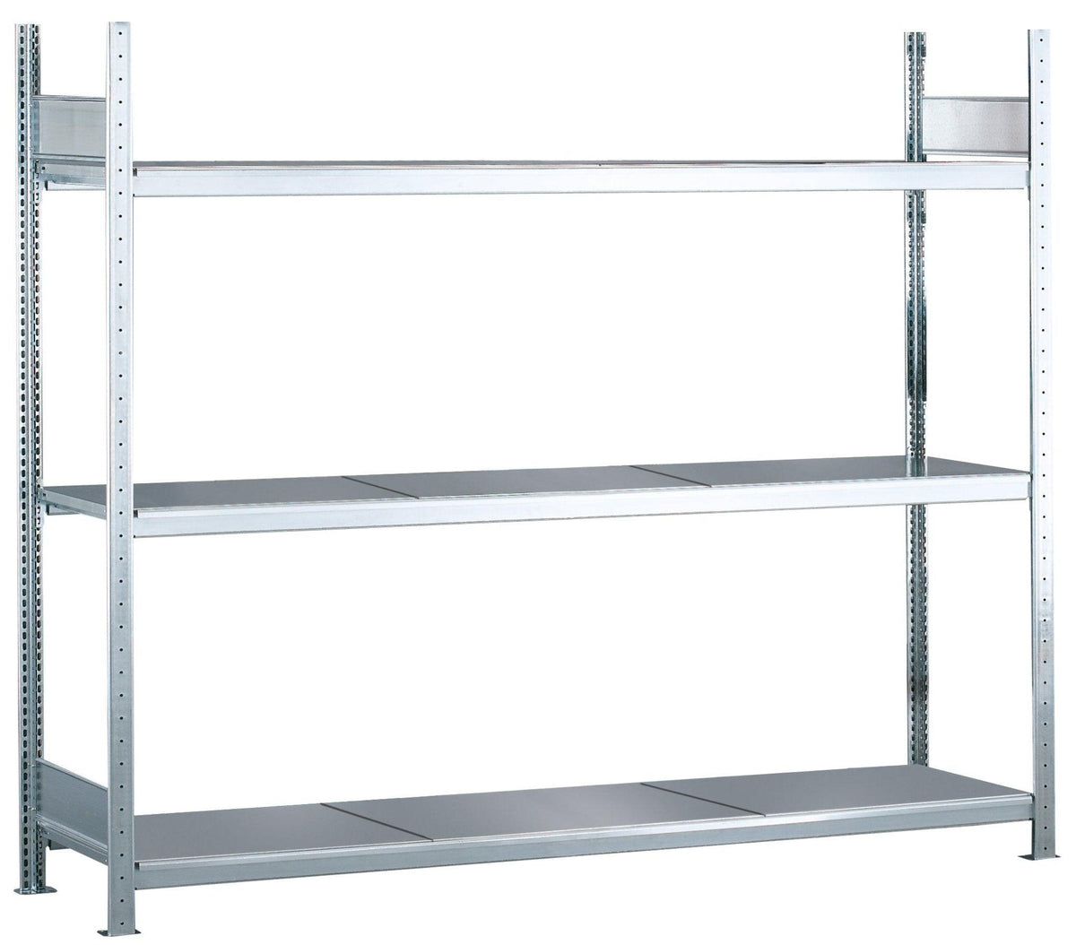Suure sildeavaga riiul Schulte WS2 2000 x 2500 mm terasest
