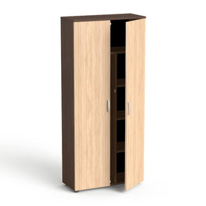 Garderoobikapp Flexx, 5 riiuliga, 1800 x 800 x 355 mm – pähklipuit / Ameerika tamm