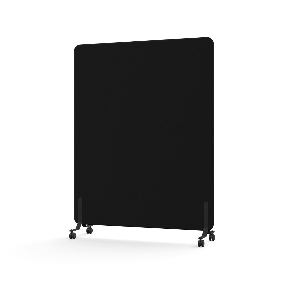 Põrandavahesein TYSTIQ MOVE – 170 cm / 136 cm / grafiitmust