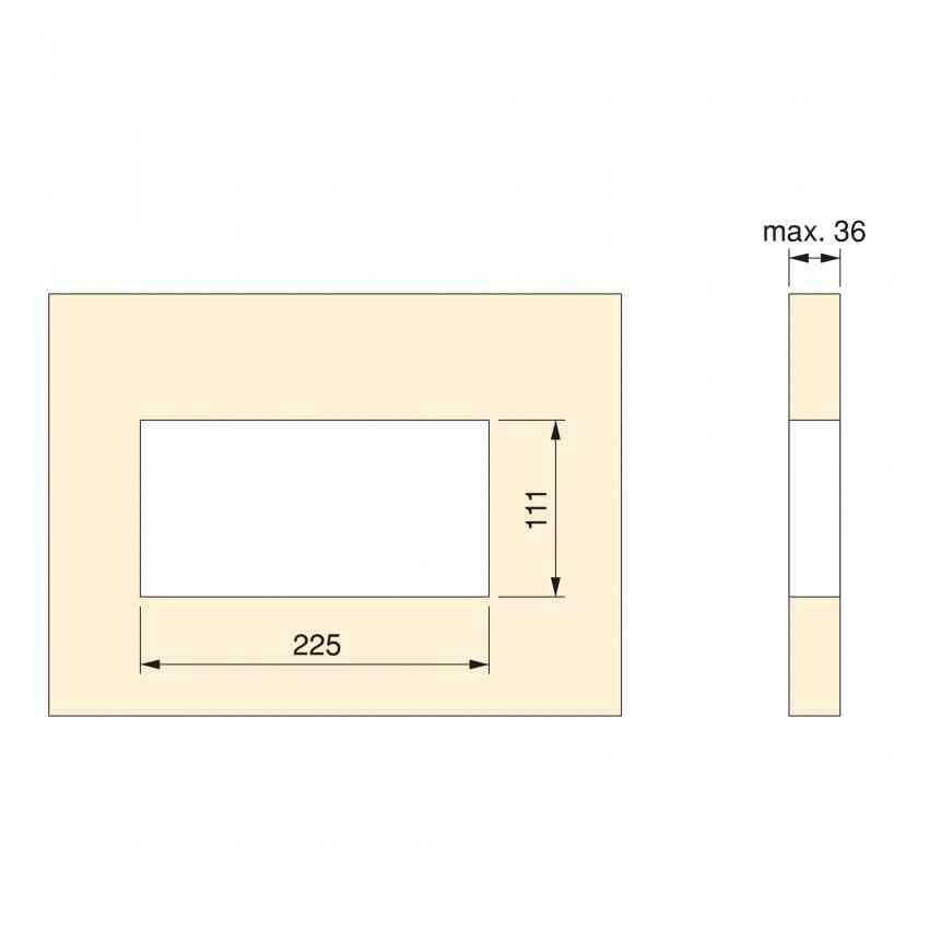 Sisseehitatav pistikupesaplokk Atom 26 | 2x SCHUKO, USB A+C, HDMI, must