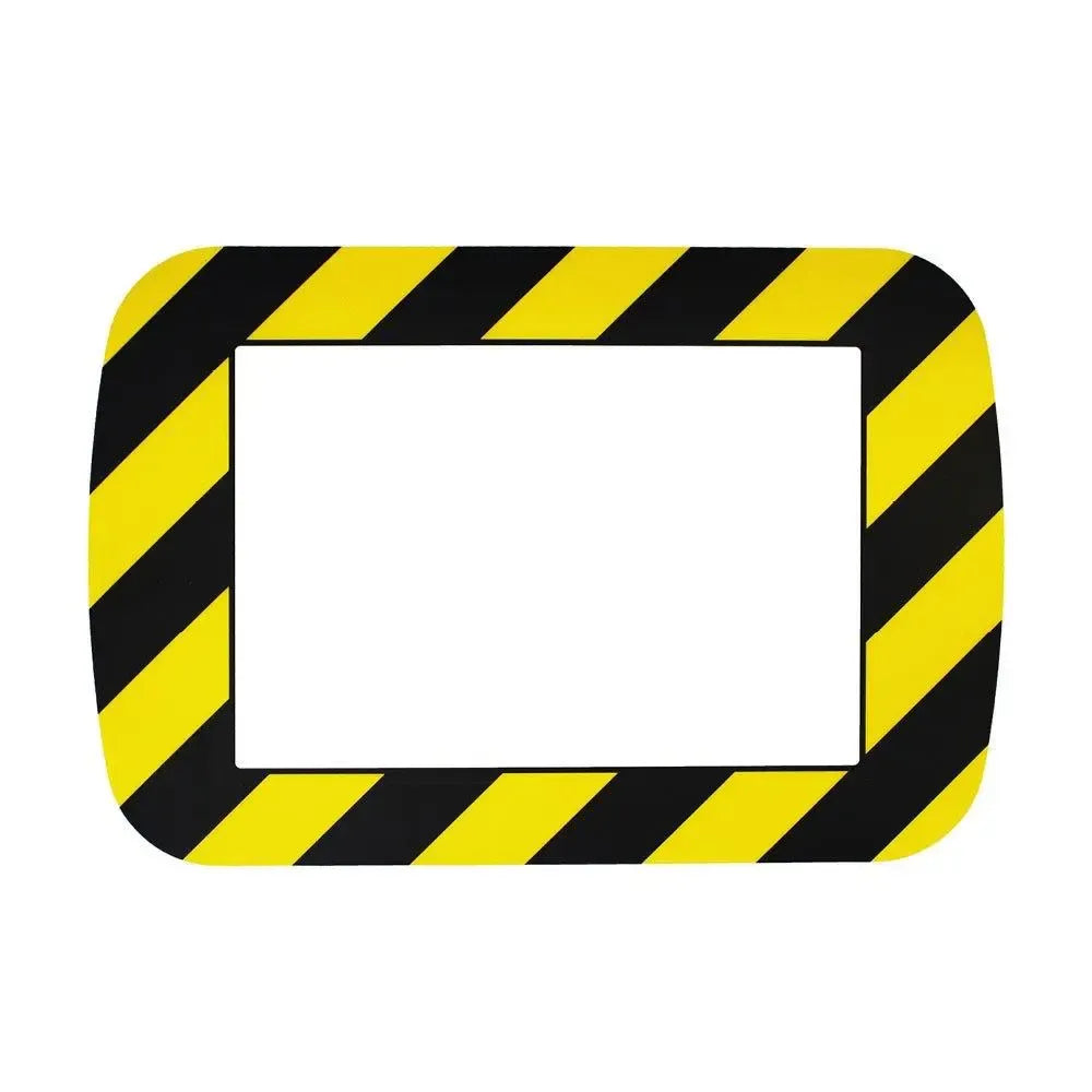 Tööstusliku kvaliteediga põrandamärgistused Frames4Floors A4 10 gab kollased/mustad