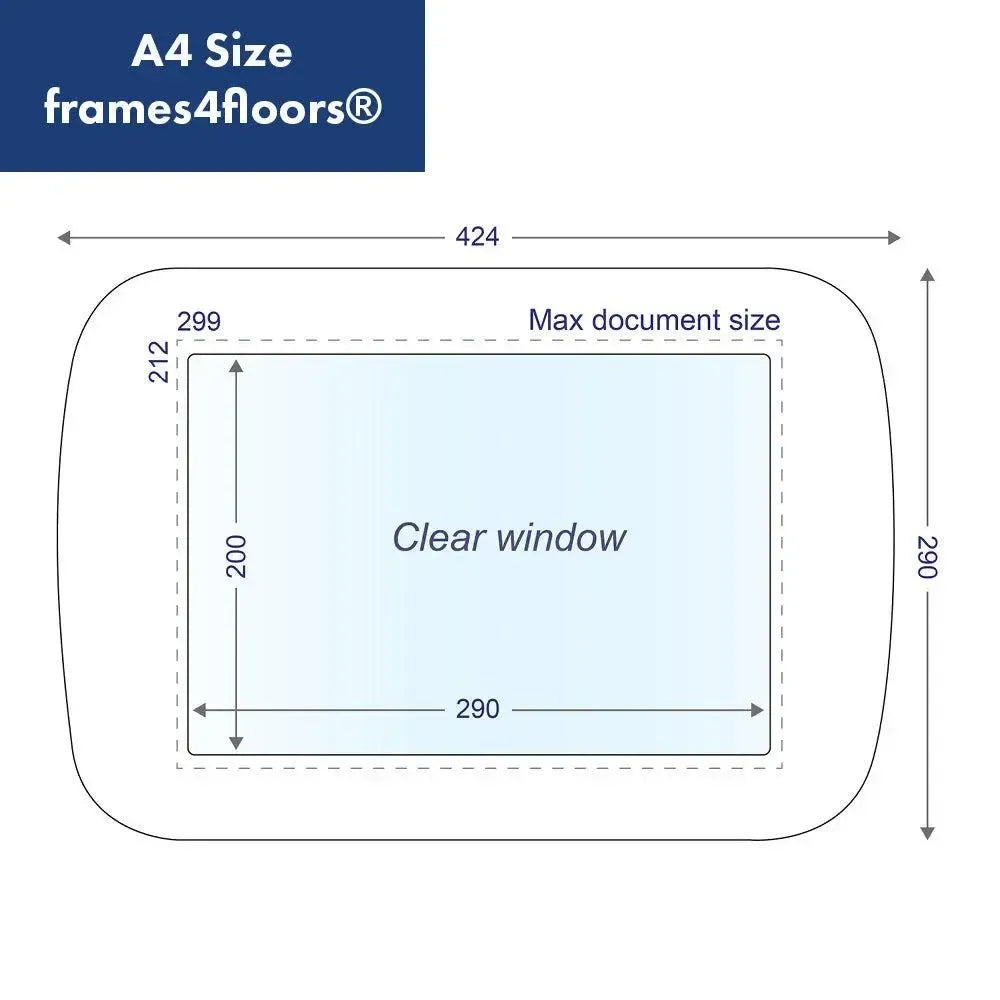 Tööstuskvaliteediga põrandamärgistused Frames4Floors A4 10 tk sinised