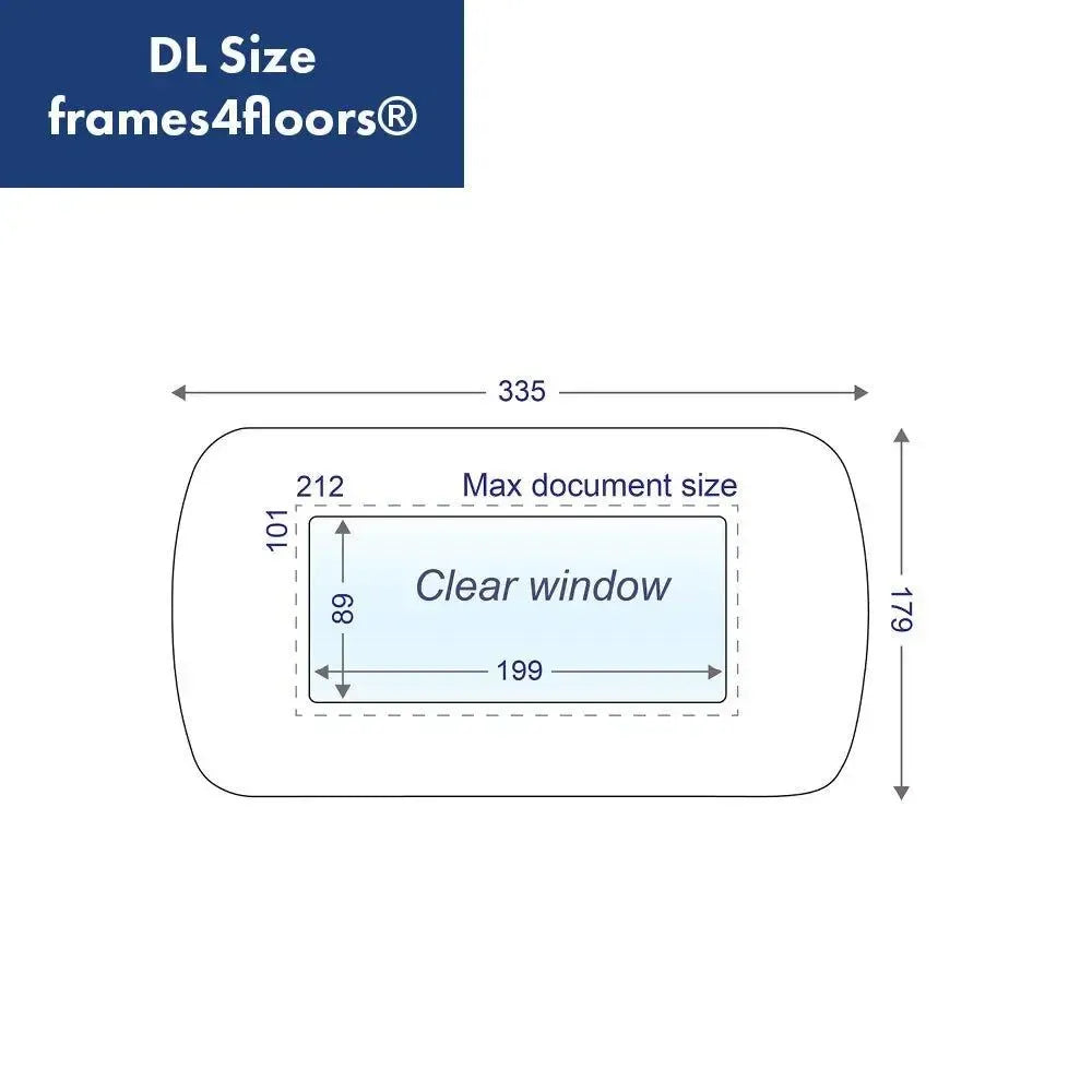 Tööstuskvaliteediga põrandamärgised Frames4Floors DL, 10 tk, mustad