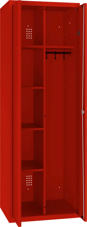 Inventarikapp riputustoruga 1800x600x500 mm – punane / punane