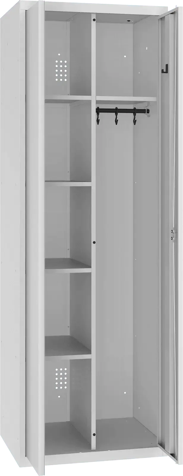 Inventarikapp riputustoruga 1800x600x500 mm – helehall / helehall