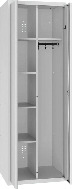 Inventarikapp riputustoruga 1800x600x500 mm – helehall / helehall