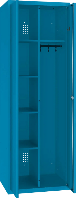 Inventarikapp riputustoruga 1800x600x500 mm – sinine / sinine