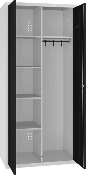 Riputustoruga inventarikapp 1800x800x500 mm – helehall / must