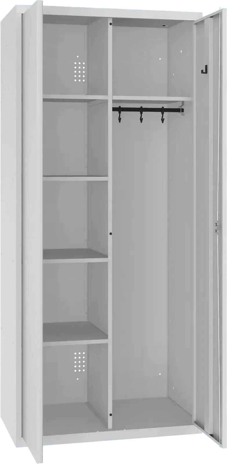 Riputustoruga inventarikapp 1800x800x500 mm – helehall / helehall