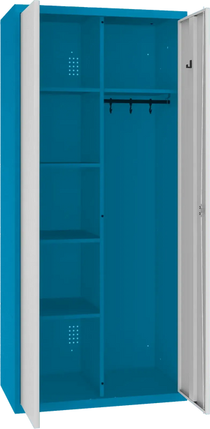 Riputustoruga inventarikapp 1800x800x500 mm – sinine / helehall