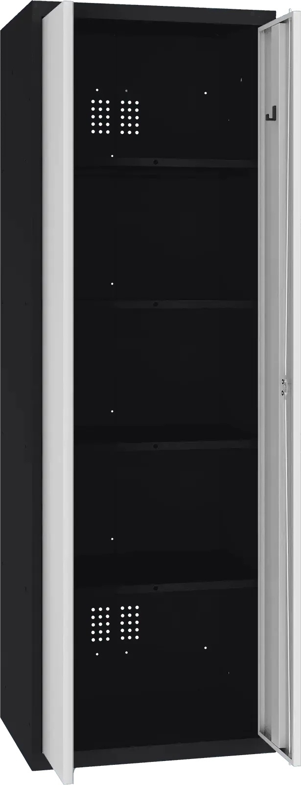 Inventarikapp Classic 1800x600x500 mm – must / helehall