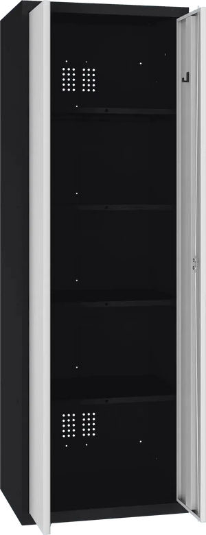 Inventarikapp Classic 1800x600x500 mm – must / helehall
