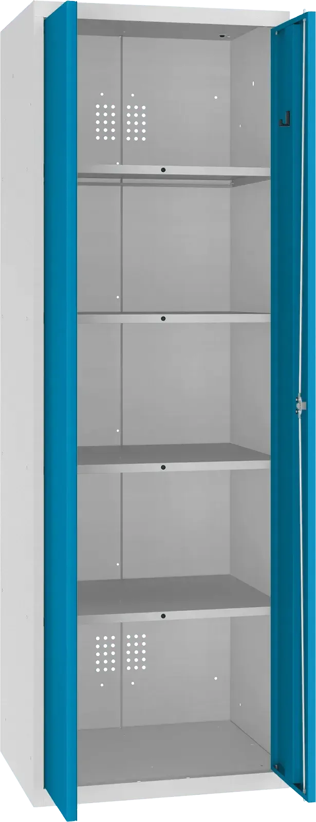 Inventarikapp Classic 1800x600x500 mm – helehall / sinine