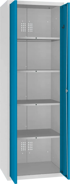 Inventarikapp Classic 1800x600x500 mm – helehall / sinine