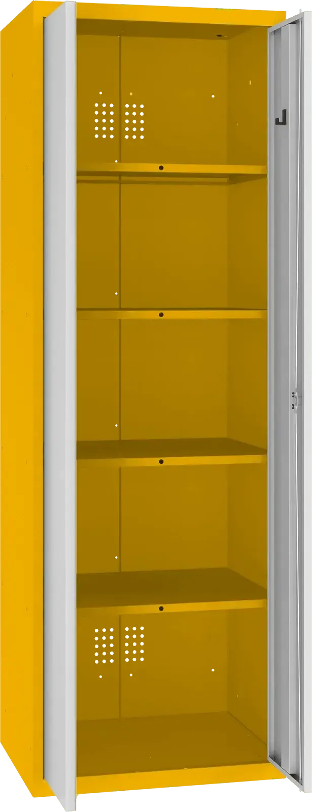Inventarikapp Classic 1800x600x500 mm – kollane / helehall
