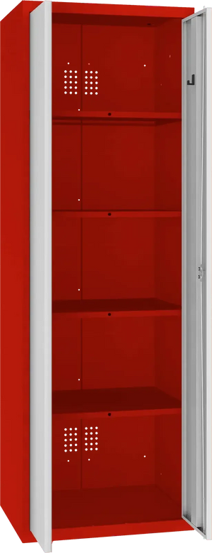 Inventarikapp Classic 1800x600x500 mm – punane / helehall