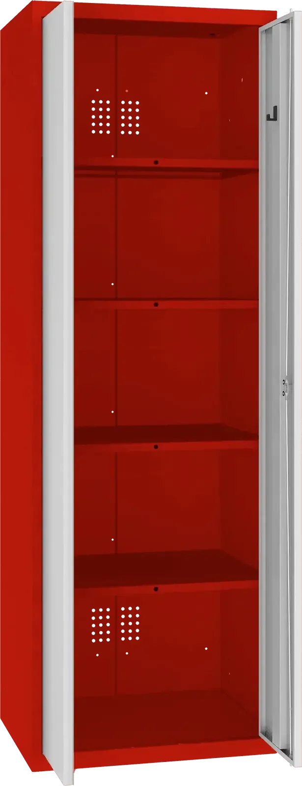 Inventarikapp Classic 1800x600x500 mm – punane / helehall