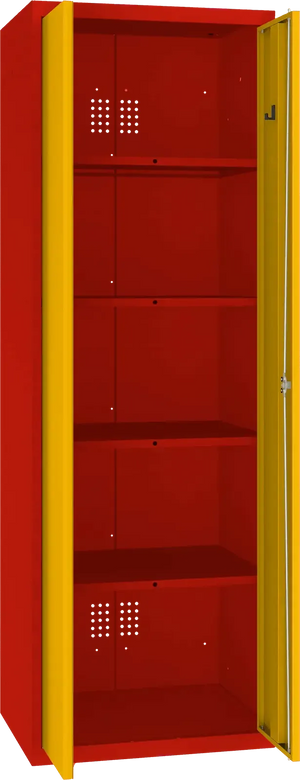 Inventarikapp Classic 1800x600x500 mm – punane / kollane