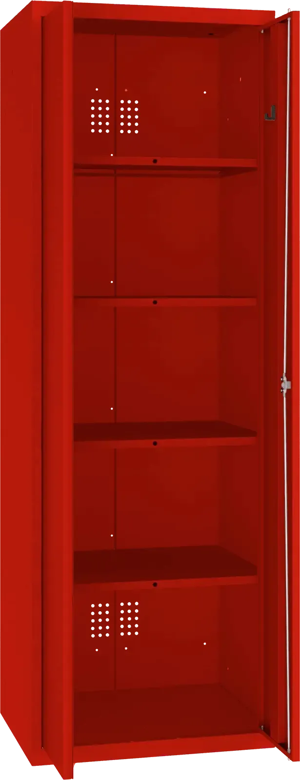 Inventarikapp Classic 1800x600x500 mm – punane / punane