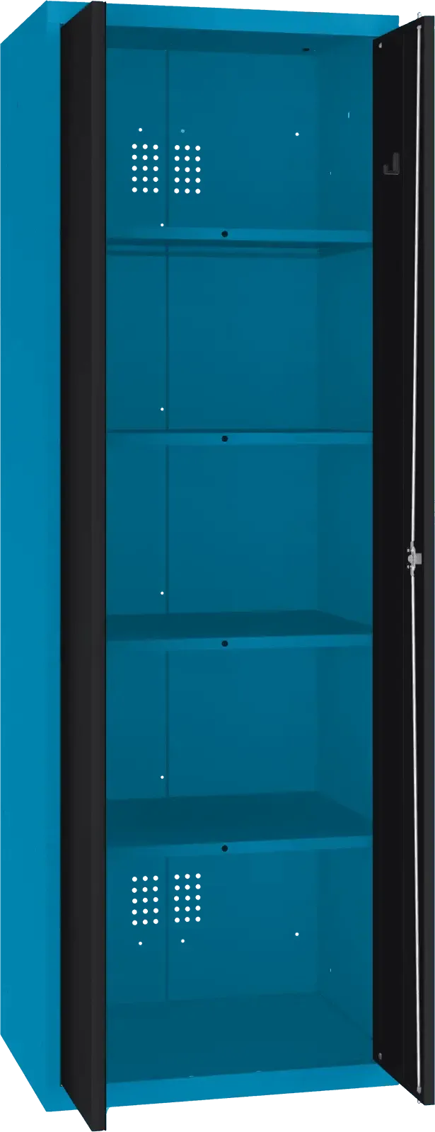 Inventarikapp Classic 1800x600x500 mm – sinine / must
