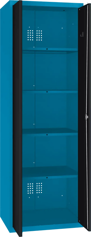Inventarikapp Classic 1800x600x500 mm – sinine / must