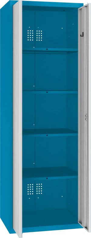 Inventarikapp Classic 1800x600x500 mm – sinine / helehall