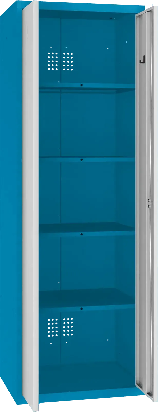Inventarikapp Classic 1800x600x500 mm – sinine / helehall