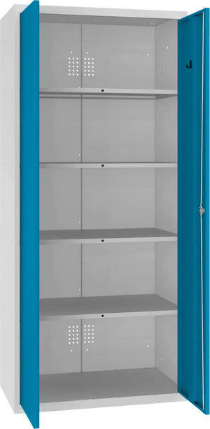 Inventarikapp Classic 1800x800x500 mm – helehall / sinine