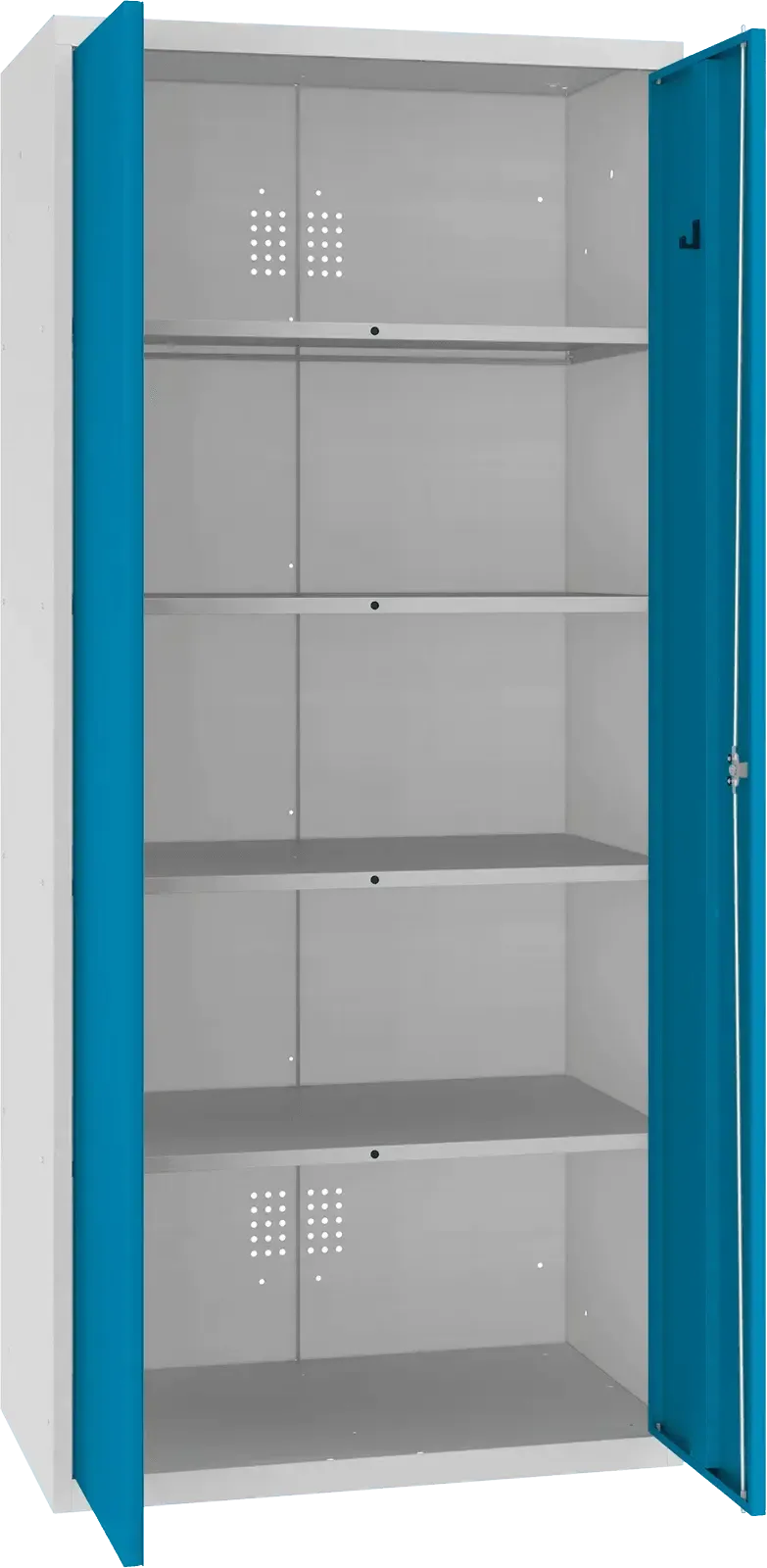 Inventarikapp Classic 1800x800x500 mm – helehall / sinine
