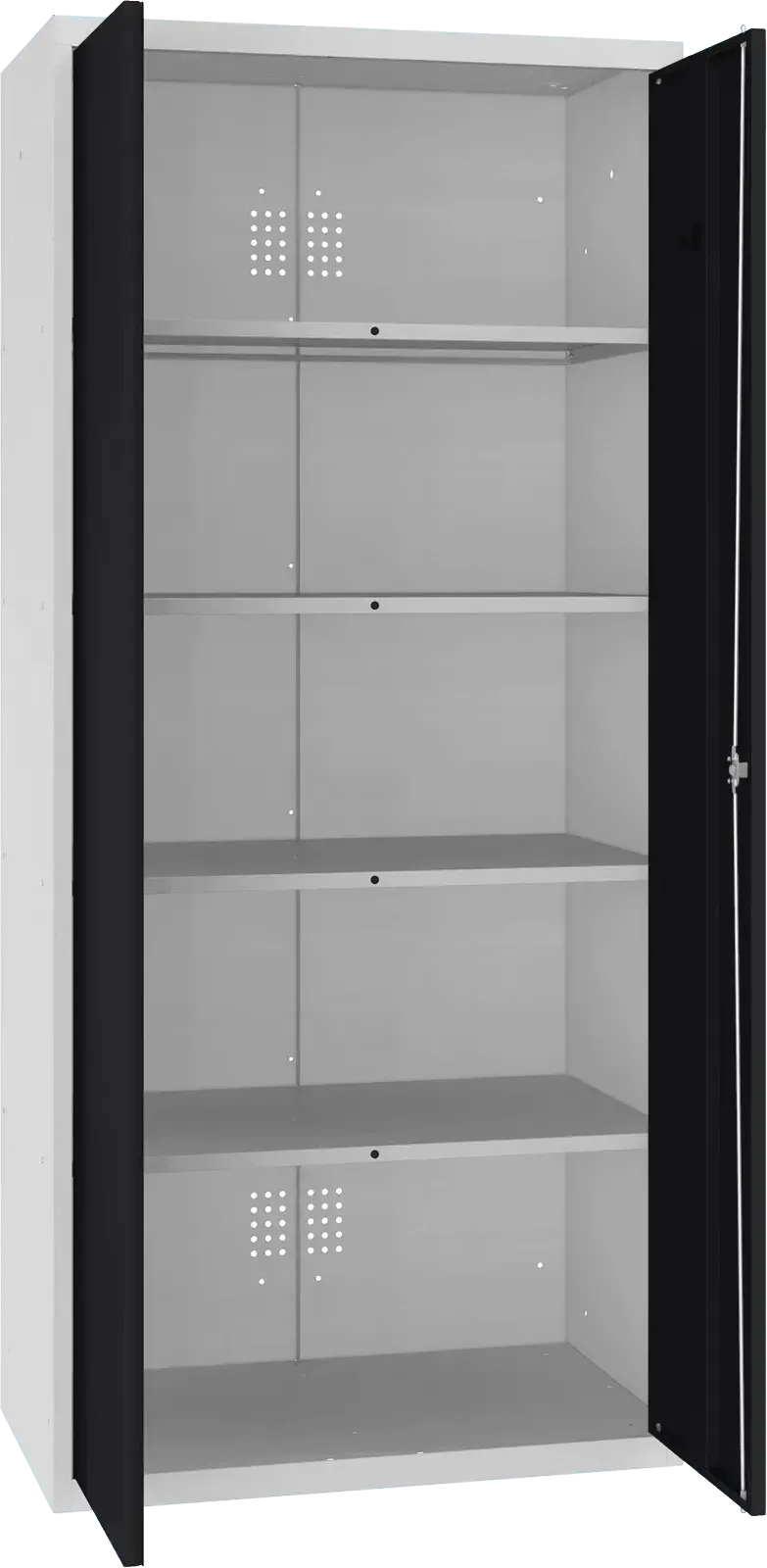 Inventarikapp Classic 1800x800x500 mm – helehall / must