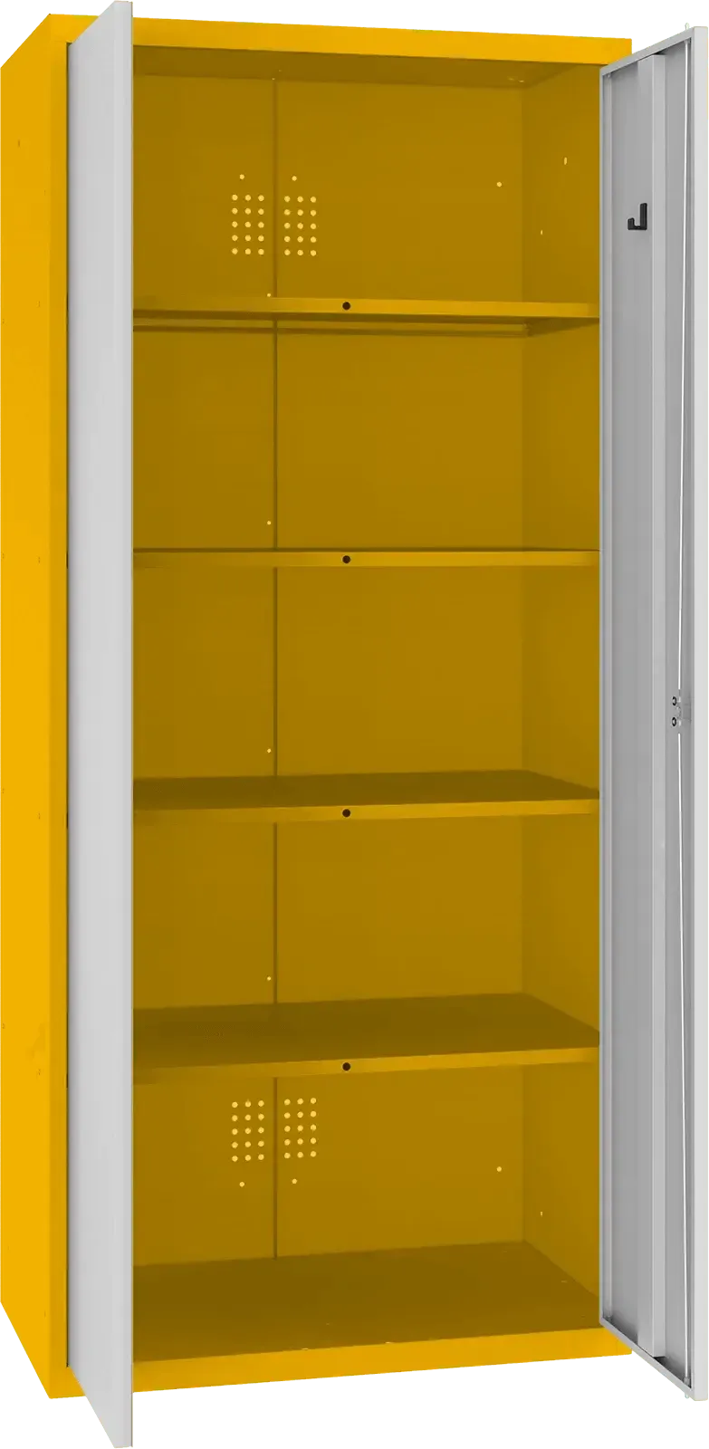 Inventarikapp Classic 1800x800x500 mm – kollane / helehall
