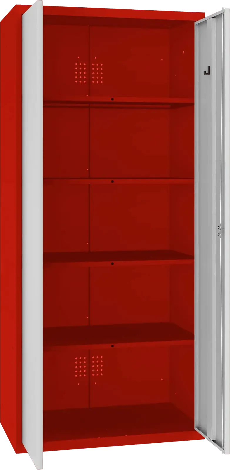 Inventarikapp Classic 1800x800x500 mm – punane / helehall