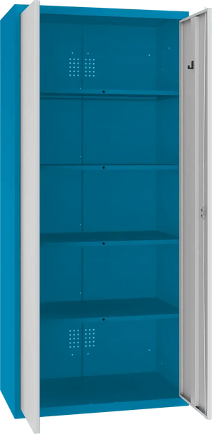 Inventarikapp Classic 1800x800x500 mm – sinine / helehall