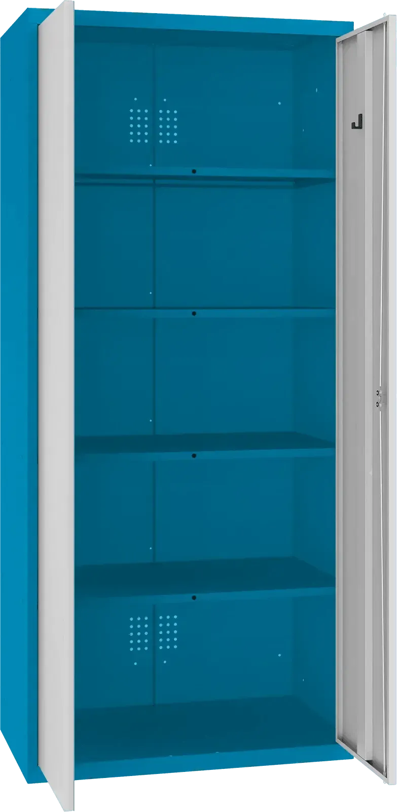 Inventarikapp Classic 1800x800x500 mm – sinine / helehall