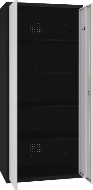 Inventarikapp Classic 1800x800x500 mm – must / helehall