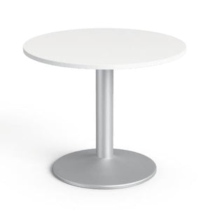 Kohvilaud Montus XL, läbimõõt 90 cm, kõrgus 73 cm – valge