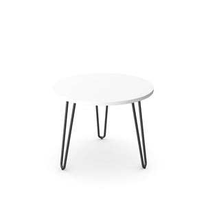 Diivanilaud Rondus, läbimõõt 55 cm, kõrgus 44 cm – Valge