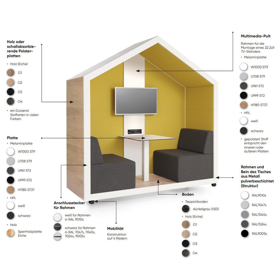 Vaikusekabiin BEJOT TREEHOUSE TH2, kohandatav